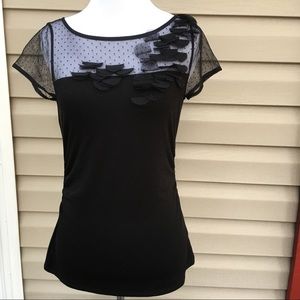 White House Black Market women's black top